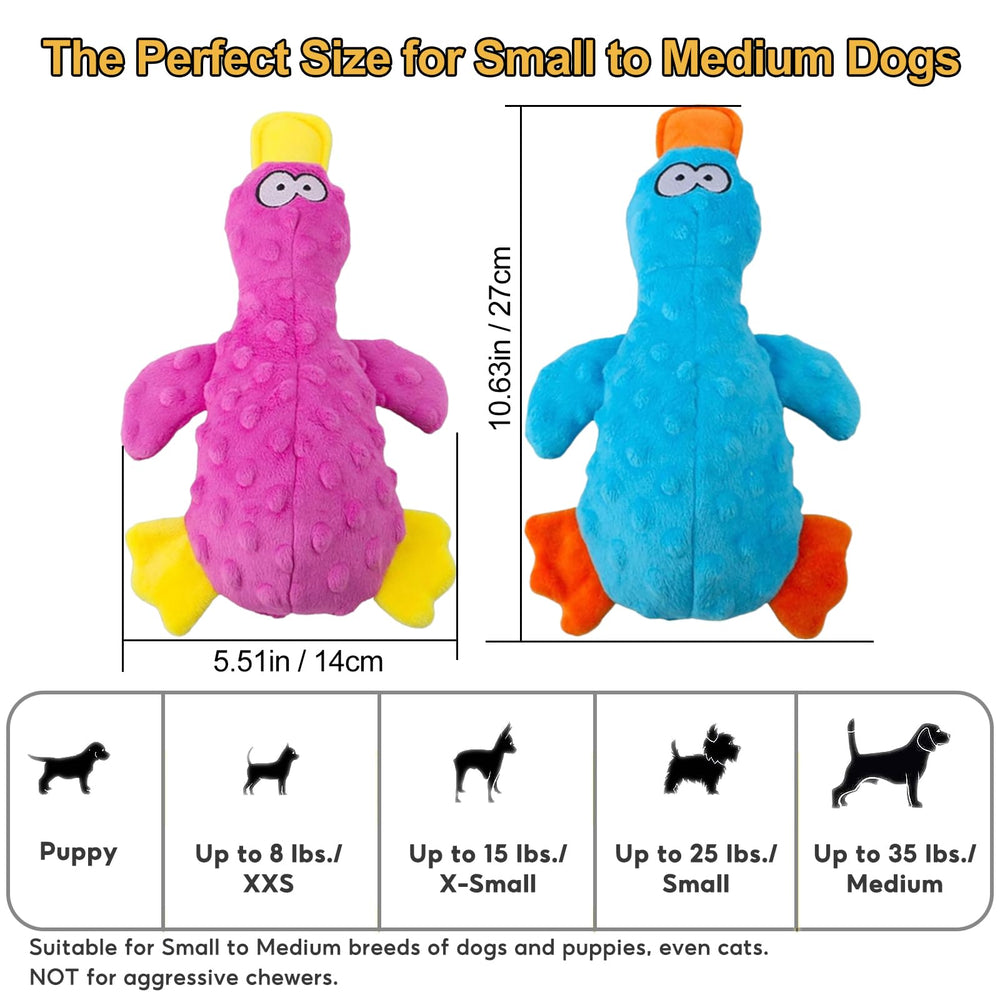 Adpartner plush squeaky duck enjoys gentle fetch and indoor playtime