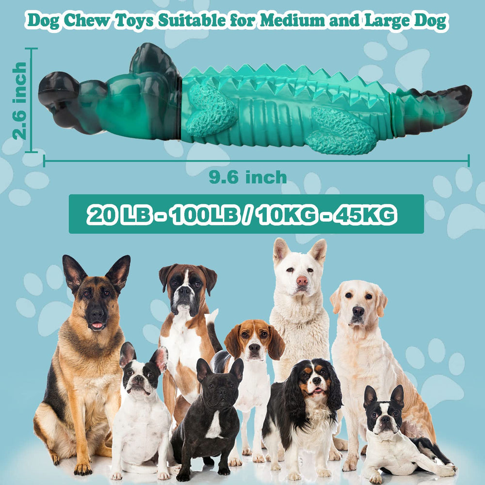 ADSDIA indestructible dog toy with natural rubber and nylon for long-lasting chews.