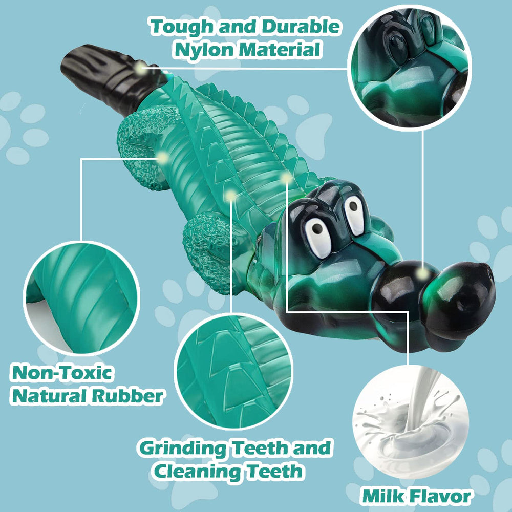 ADSDIA milk-flavored alligator dog toy attracts dogs for interactive play and dental health.