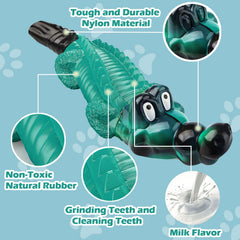 ADSDIA milk-flavored alligator dog toy attracts dogs for interactive play and dental health.