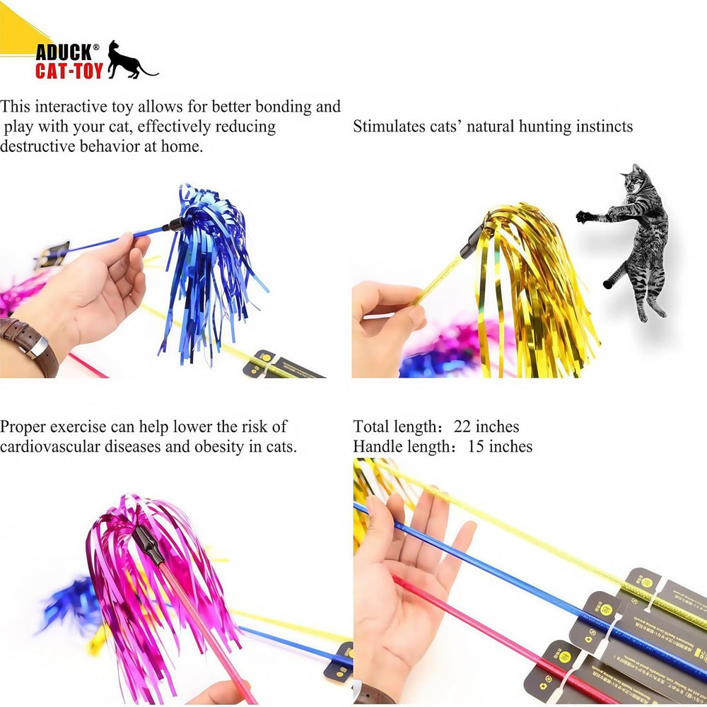 ADUCK wand with 22 inch length makes reach easier for engaging play.