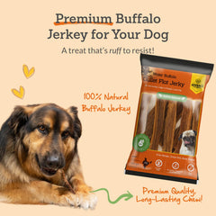 Advance Pet Products Gullet Flat Jerky 6-inch sticks close-up, chewy texture for daily chewing
