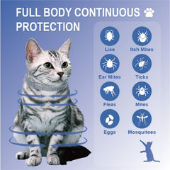 Advanllent flea collar waterproof material shows durable wear in all weather.