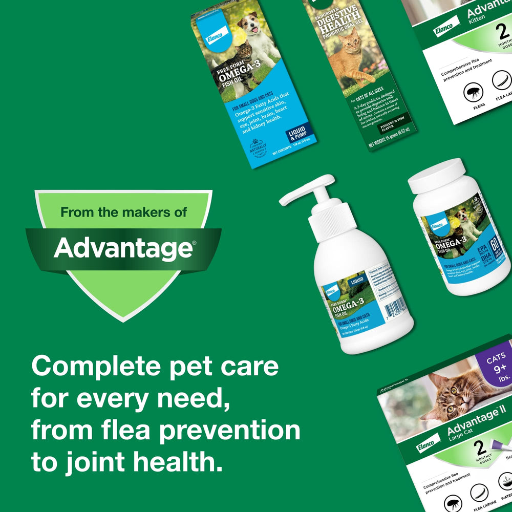 Advantage II Small Cat 5-9-lbs-package ideal for cats within the recommended weight range.