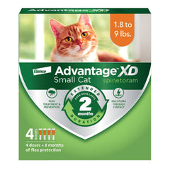 Advantage XD small cat neck spot-on provides quick, easy flea protection.