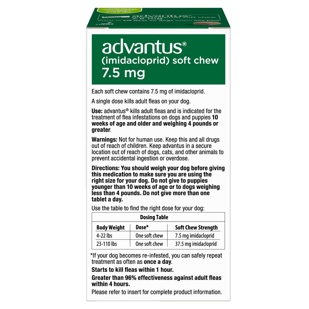 Advantus dog taking chew from hand for simple administration.