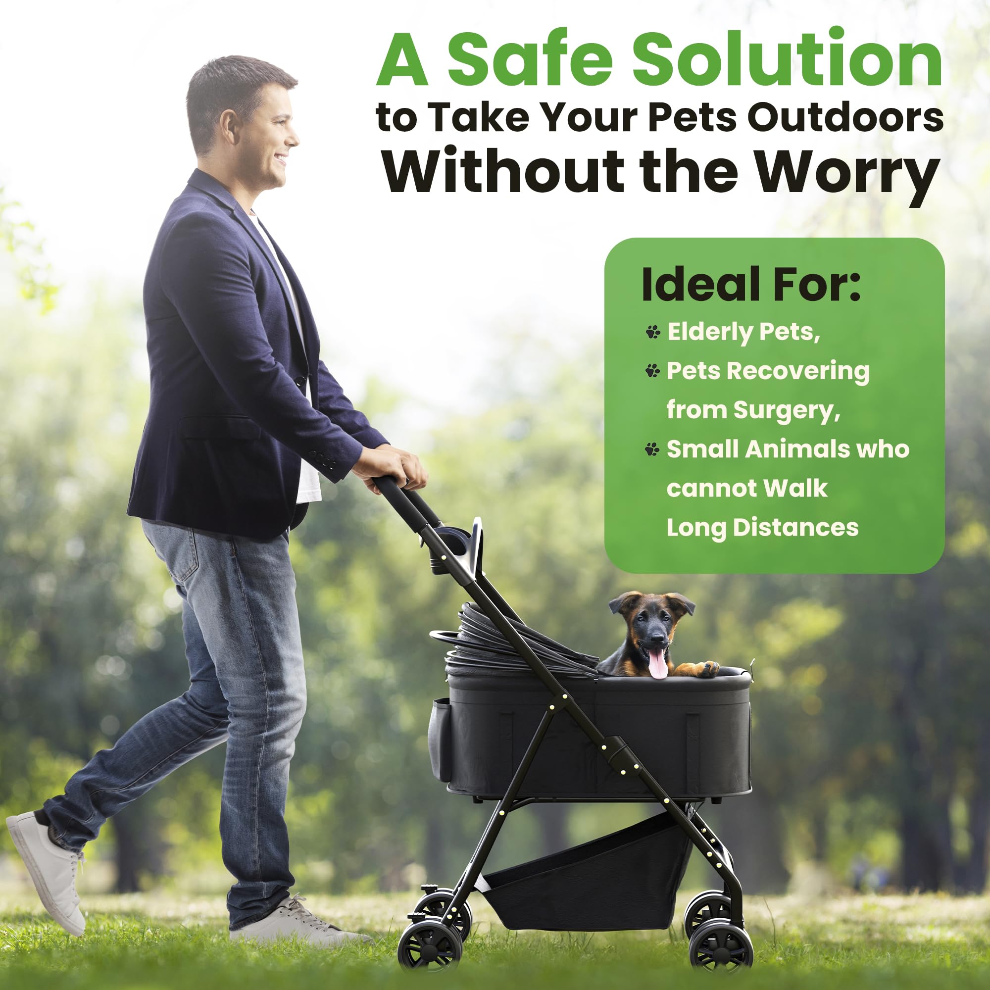 AdventEdge safety-focused design supports secure, comfortable rides for pets.