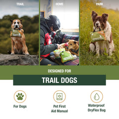 Adventure Medical Kits Trail Dog Medical Kit package opened shows organized contents for quick access.