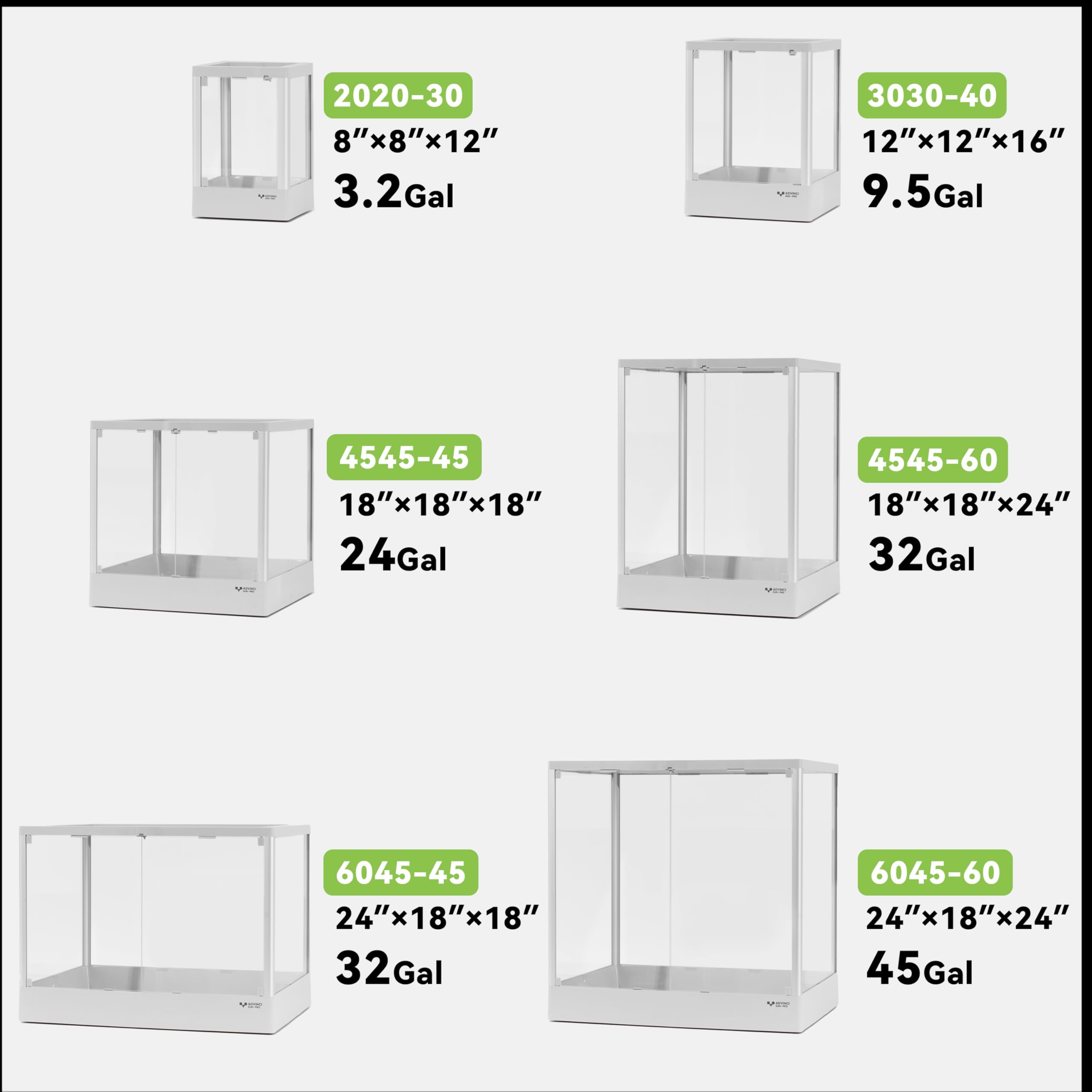 ADVINCI Reptile Glass Terrarium compact design fits desks and shelves