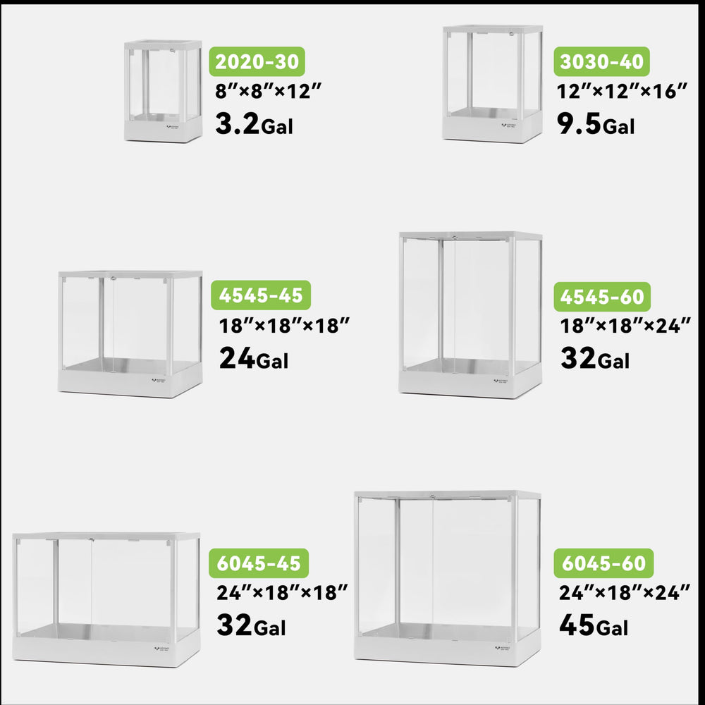 ADVINCI Reptile Glass Terrarium compact design fits desks and shelves