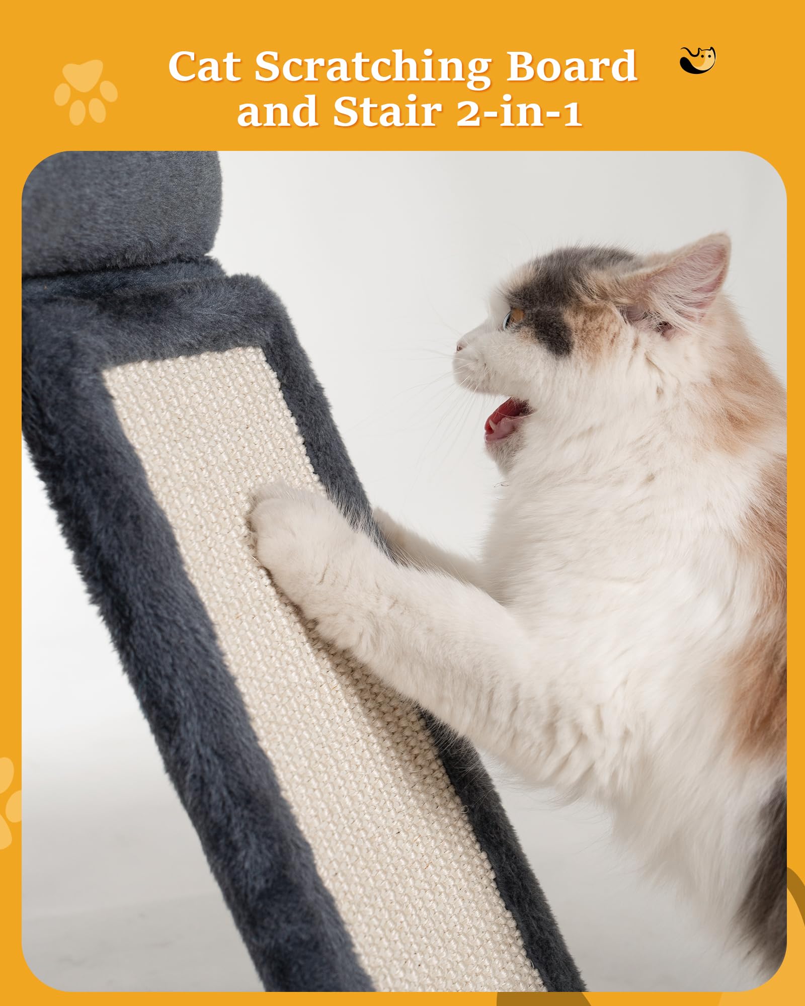 Aechonow 14-cat-tree removable perch sofa: easy cleaning keeps plush surfaces fresh.