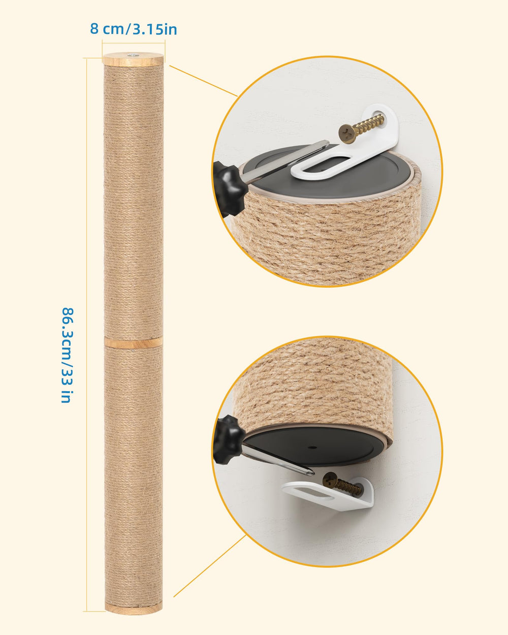 Aechonow two-pack provides consistent scratching options for multiple cats.