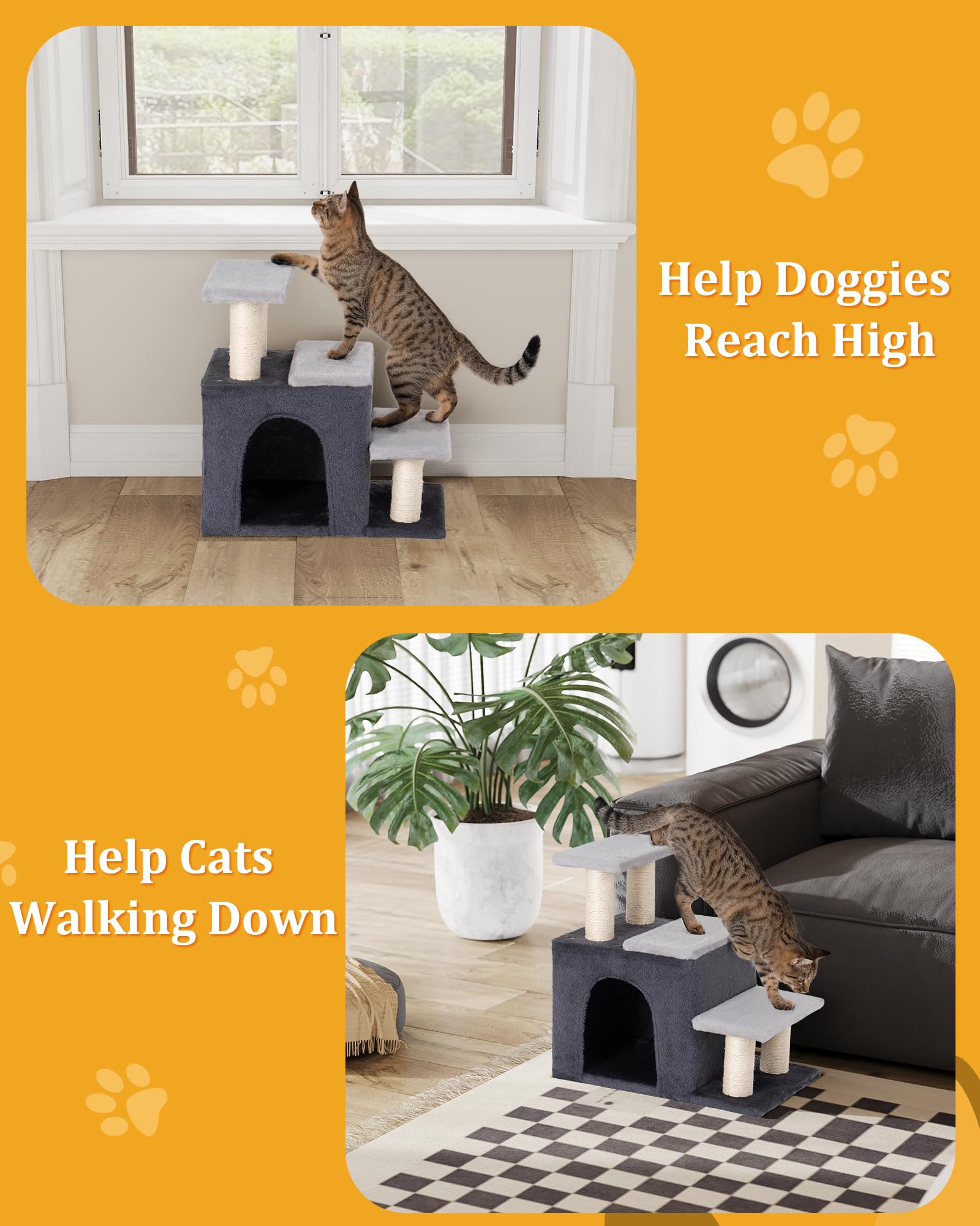 Aechonow baseplate stability keeps stairs secure on smooth flooring.
