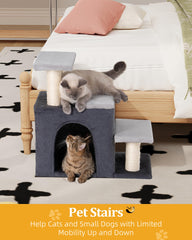 Aechonow soft plush surface cushions paws during climbs.