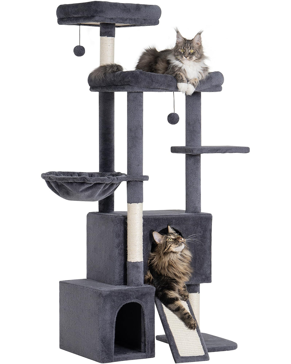 Aechonow top condo offers a private nap space for cats.