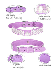 Aecllcea dog collar suede-texture highlights gentle fur-friendly feel