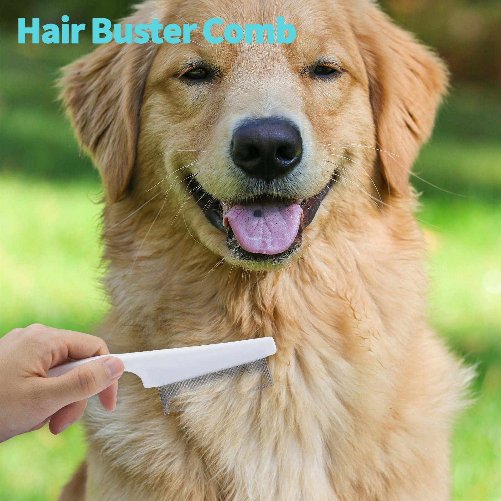 Aecsze knotting-comb shedding-removal action reduces mats during brushing.