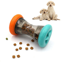Aelflane treat-dispensing toy rolling and releasing rewards during play