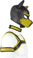 Aendu neoprene puppy hood material close-up highlights stretch and breathability.