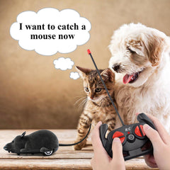 Aerbee remote-control rat toy fur detail highlights soft faux fur for Chase