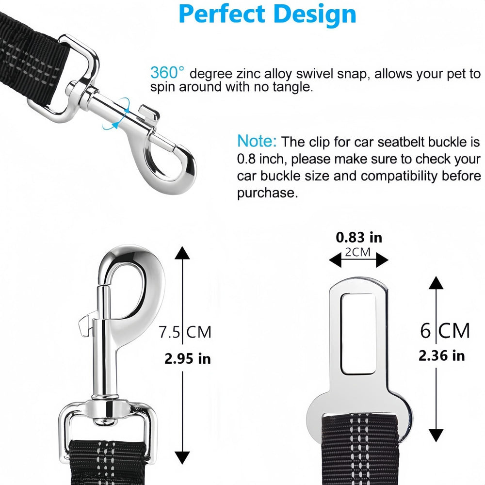 Aerkersun adjustable length supports small to medium dogs.