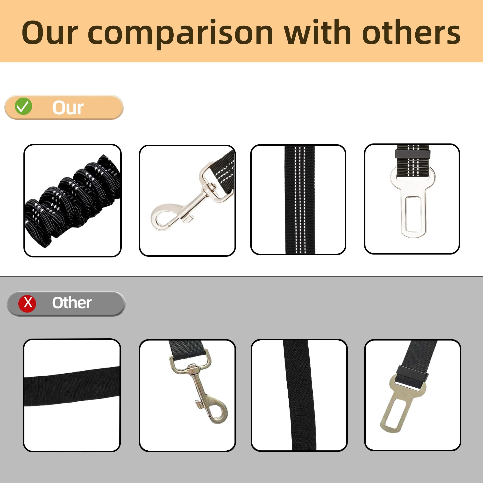 Aerkersun universal metal buckle enables easy car-seat installation.