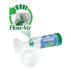 AeroDawg original canine inhaler with Flow-Vu indicator guiding breaths.