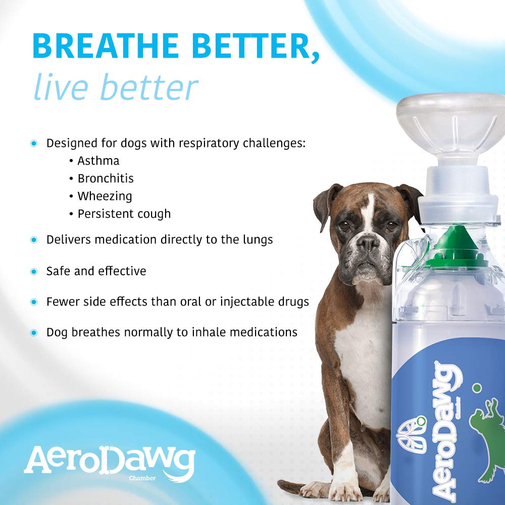 AeroDawg dual silicone masks fit all dogs for easy use.