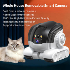 AEZ robot camera on wheels rear view 1080p enables comprehensive room coverage.