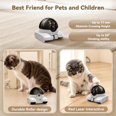 AEZ Robot Camera on Wheels two-way talk enables real-time interaction with pets and relatives