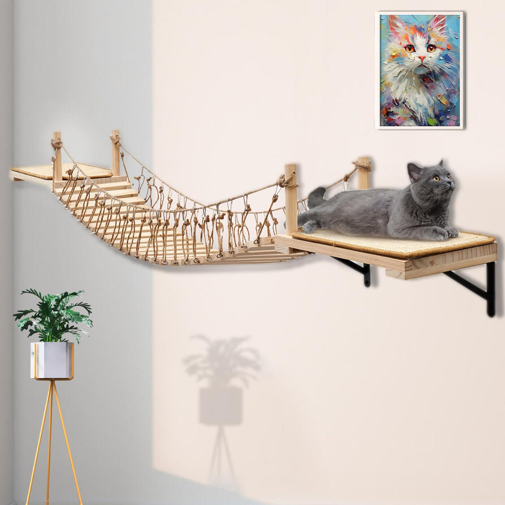 AFATI eco-friendly materials include pine wood and natural hemp rope.