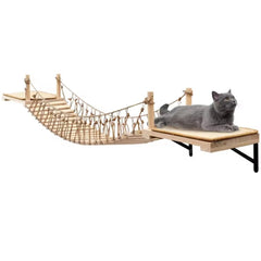 AFATI wall-mounted cat bridge long enables elevated exploration and safe lounging.
