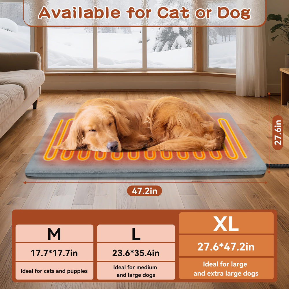 AFDUV heated-pet-bed-velvet-cover offers soft comfort and easy machine washing