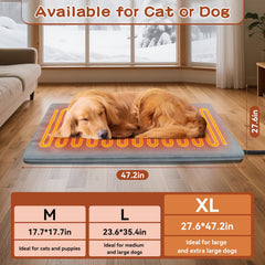 AFDUV heated-pet-bed-velvet-cover offers soft comfort and easy machine washing