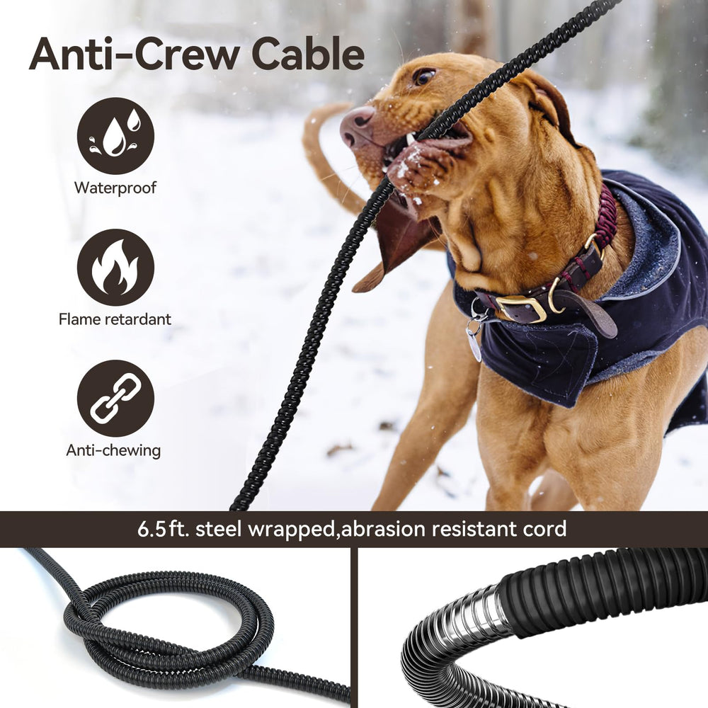 AFDUV heated water bowl outdoor anti-chew cord protects the power connection outdoors
