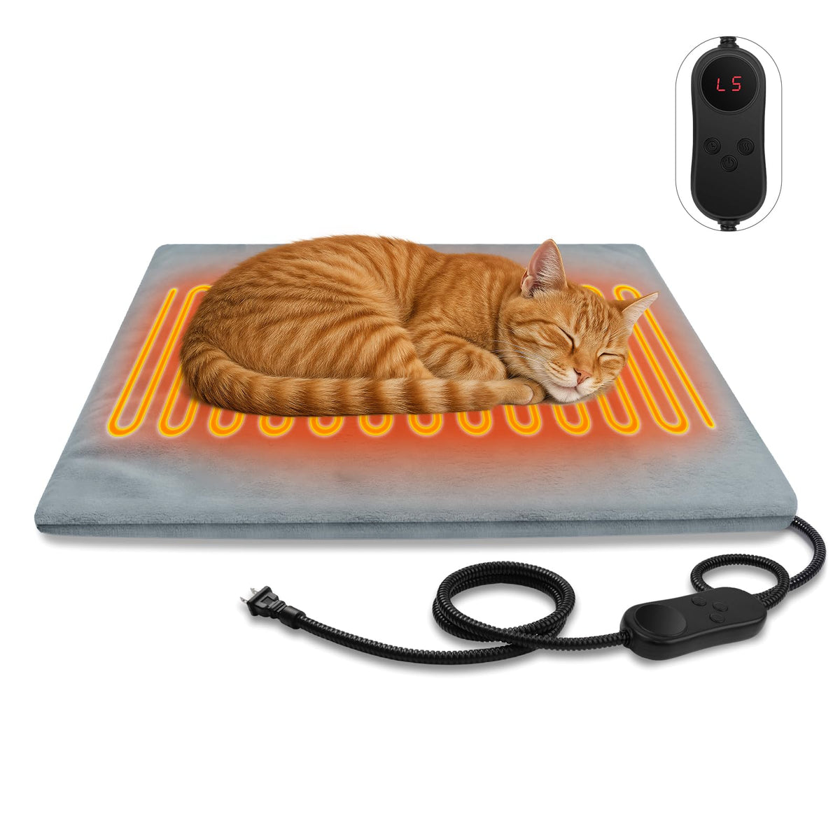 AFDUV pet heating pad outdoor-indoor shows versatile warmth for indoor and sheltered outdoor spaces