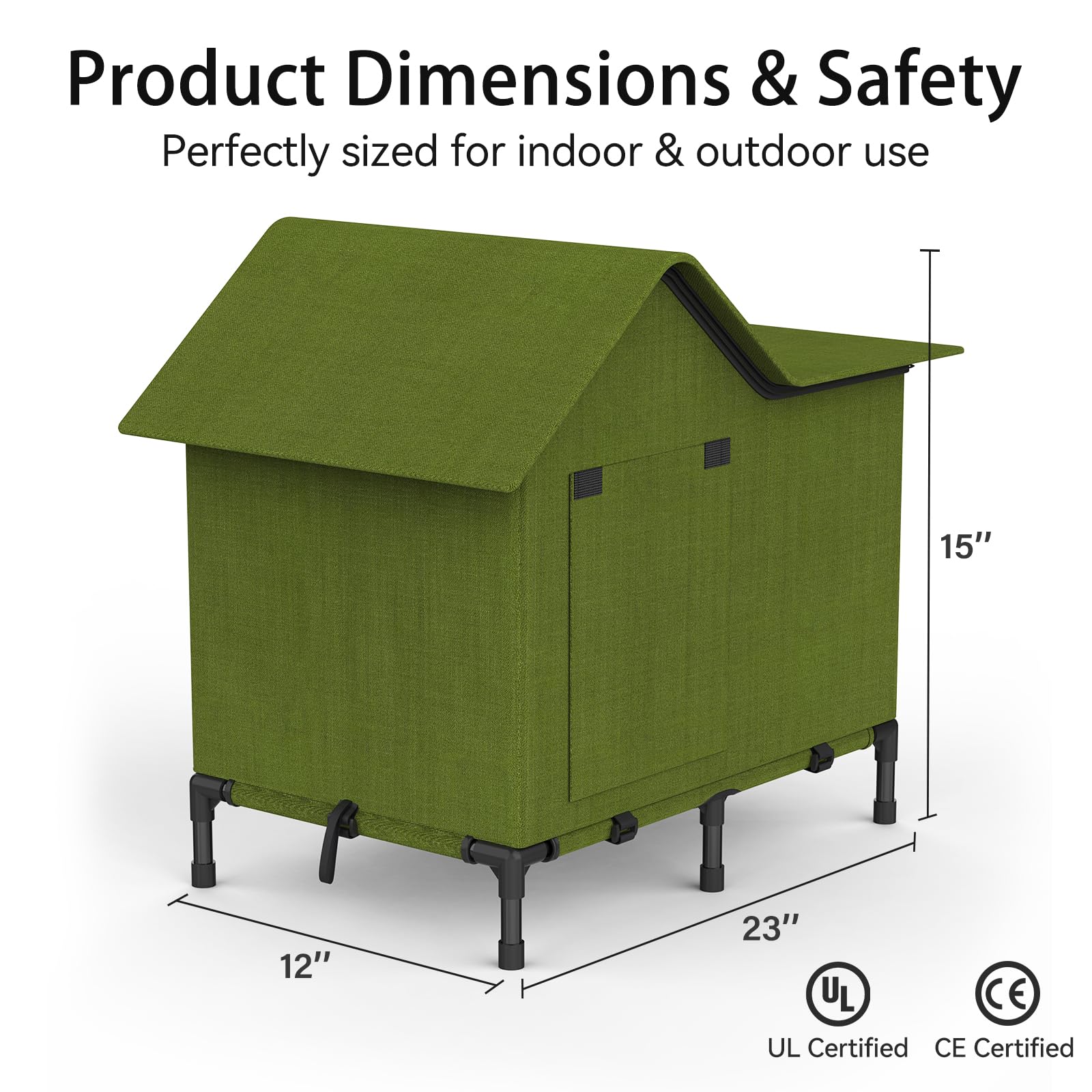 afeioft heated cat house porch placement highlights versatile spots like yard, barn, or garage.