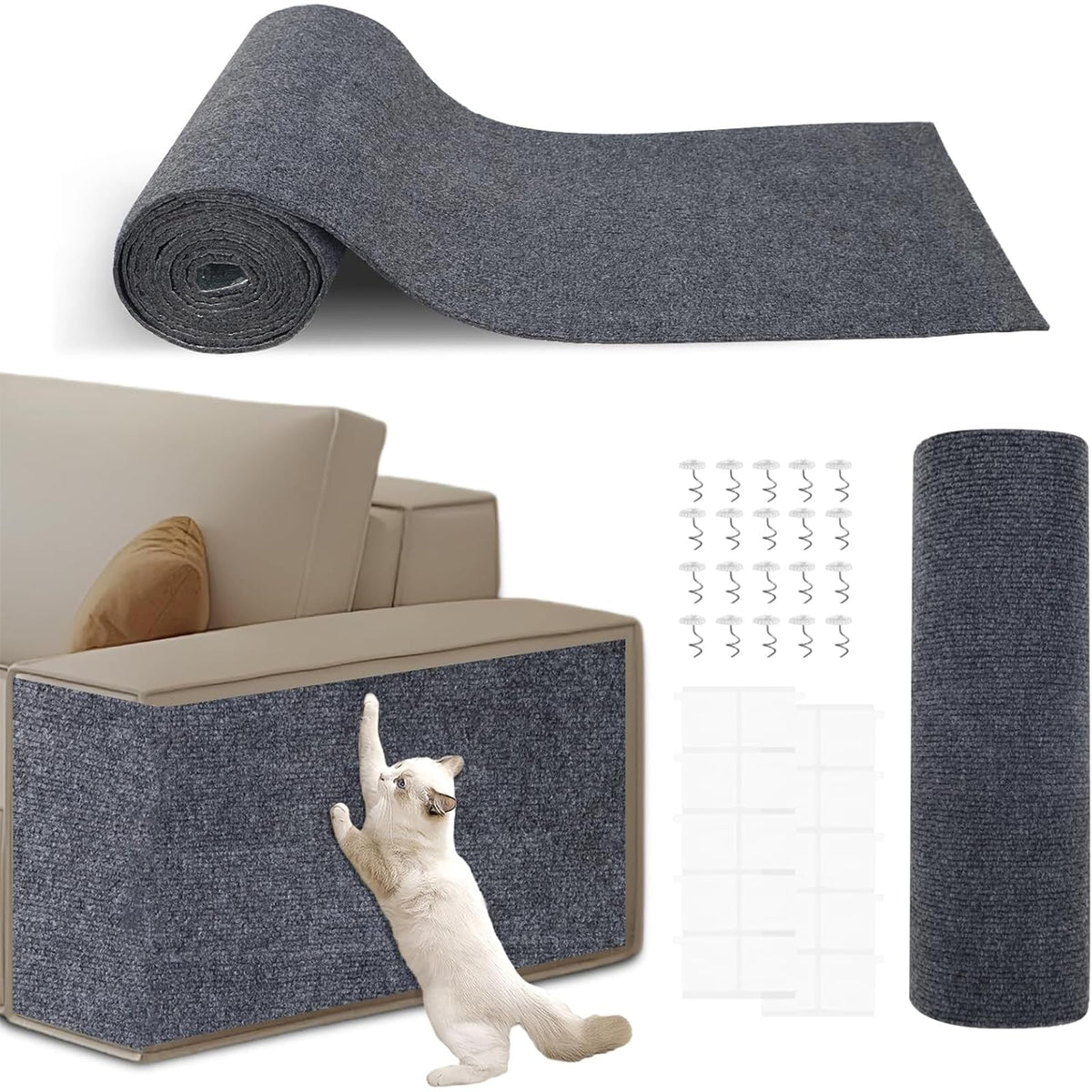 Affiuya cat scratch couch protector 118x15 shields furniture from claws.