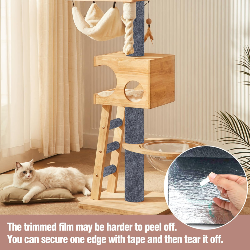 Affiuya furniture protector includes screws and adhesive for extra hold.