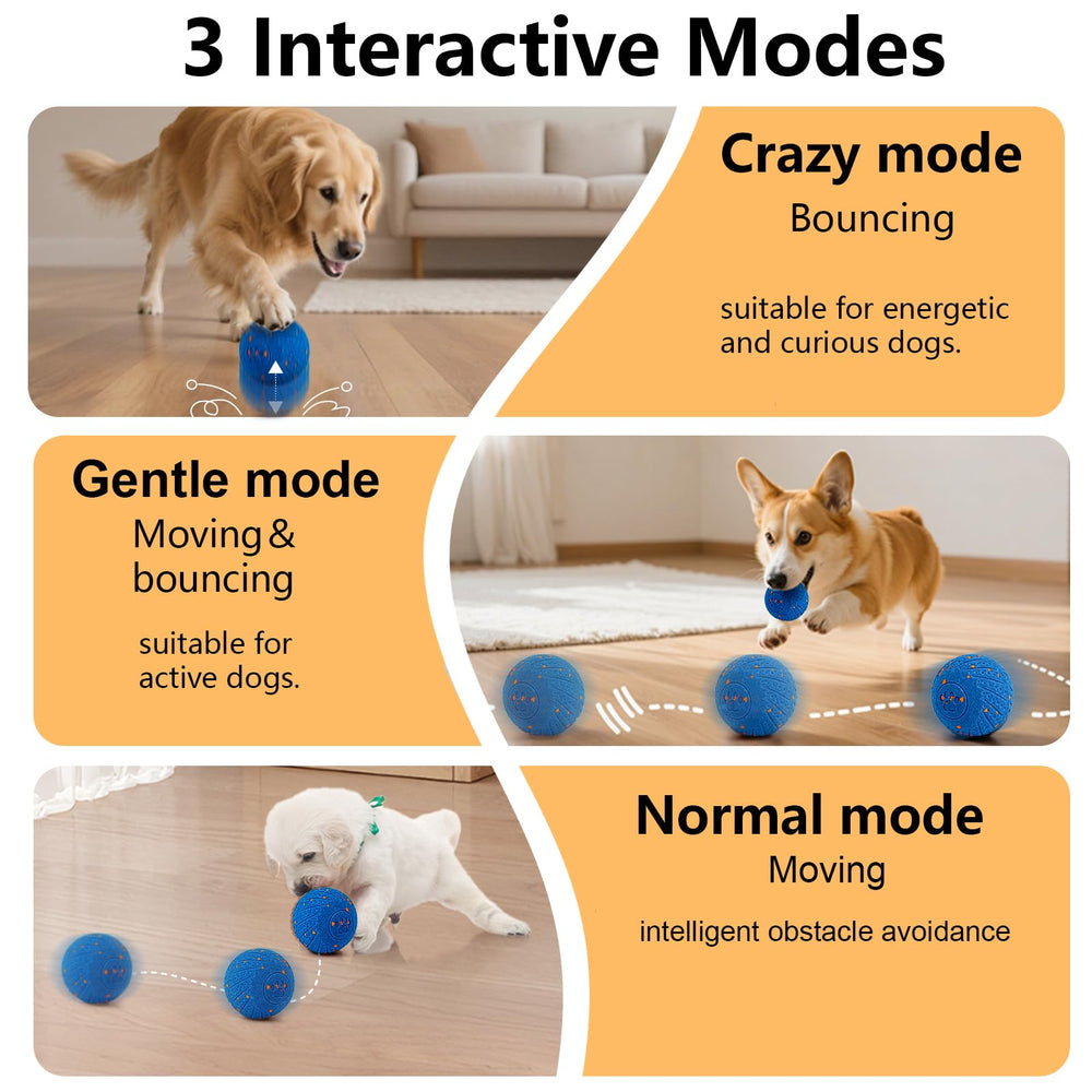 Affiuya Interactive Dog Ball jumping-action supports dynamic exercise for indoor and outdoor use.