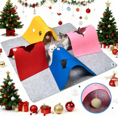 AFLIFLI cat tunnel enrichment square boosts indoor play and exploration.