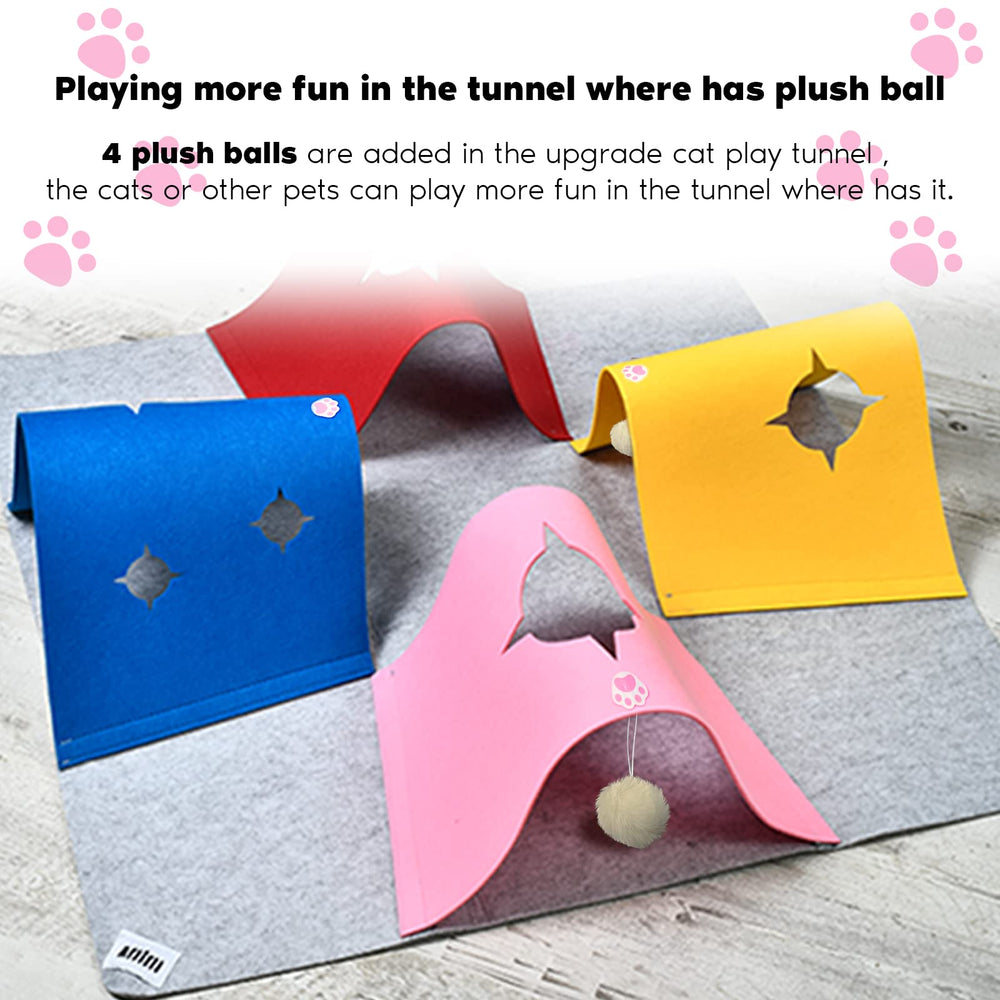 AFLIFLI foldable cat tunnel bed simplifies storage and travel.