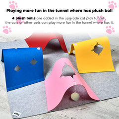 AFLIFLI foldable cat tunnel bed simplifies storage and travel.