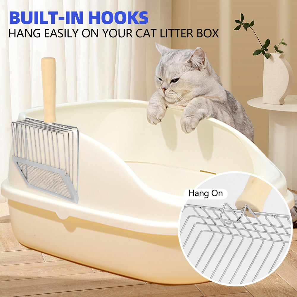 AFOLOREET compact dimensions fit most litter boxes and are easy to maneuver.