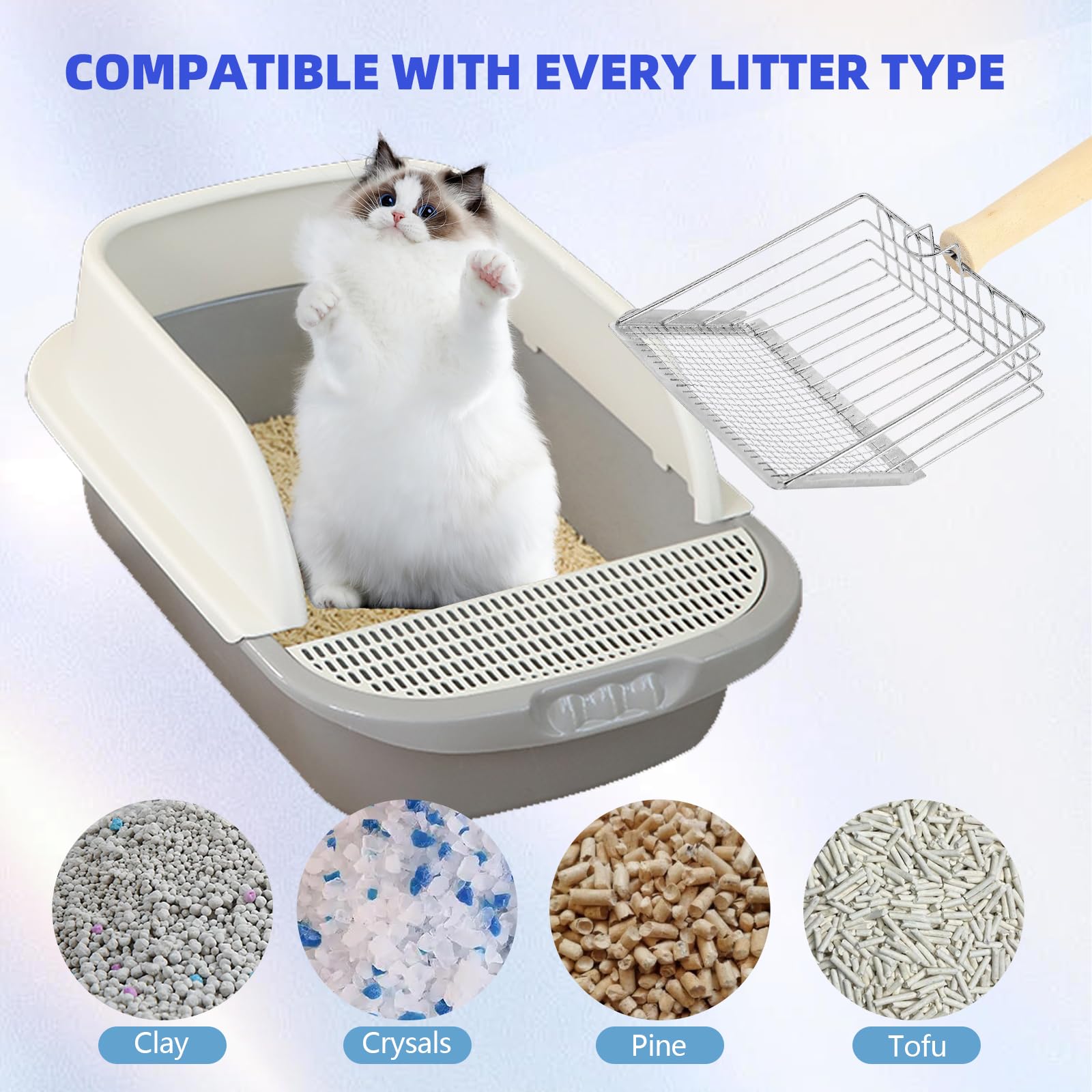 AFOLOREET speed sifter feature separates clumps quickly for quick cleanup.