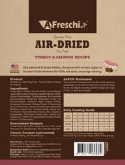 AFreschi kibble closeup highlights crisp texture and real-meat flavor
