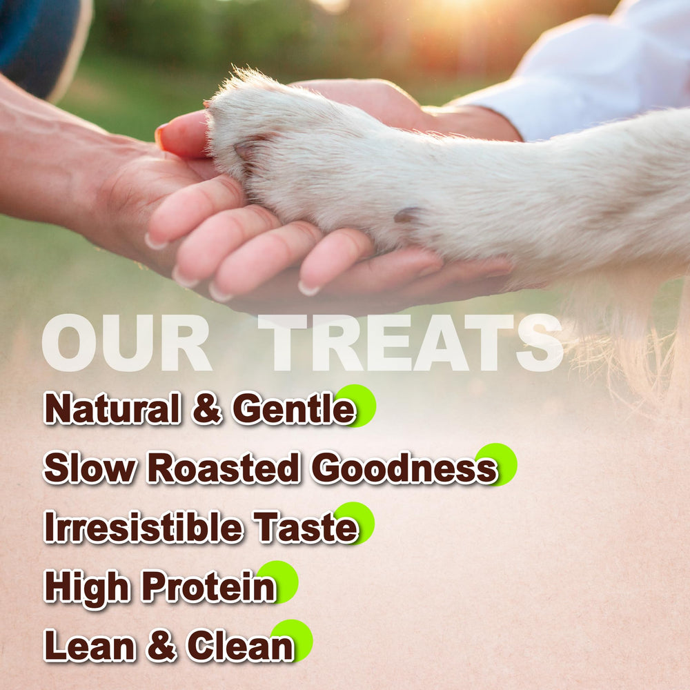Afreschi Chicken Jerky slowly cooked aroma entices dogs during training rewards.