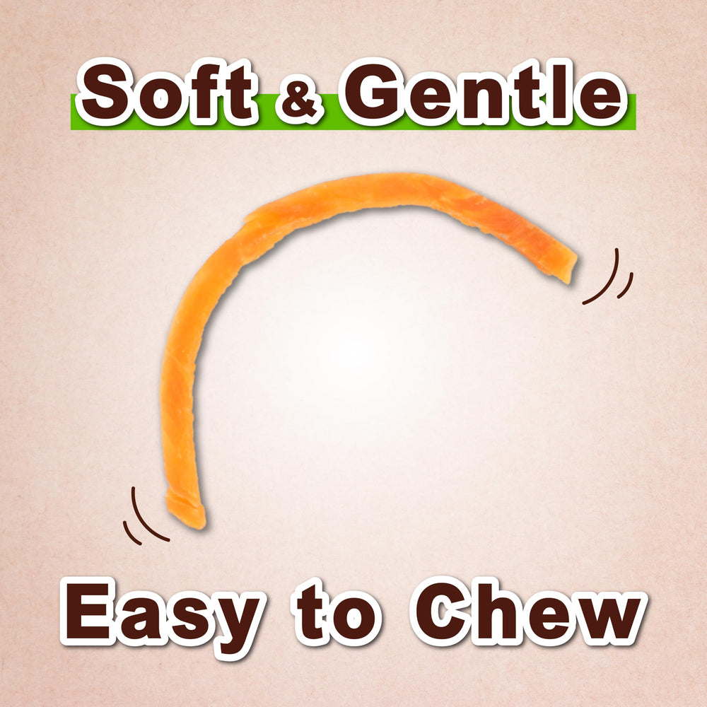 Afreschi Puppy-senior-friendly bites closeup—soft chews for all ages.