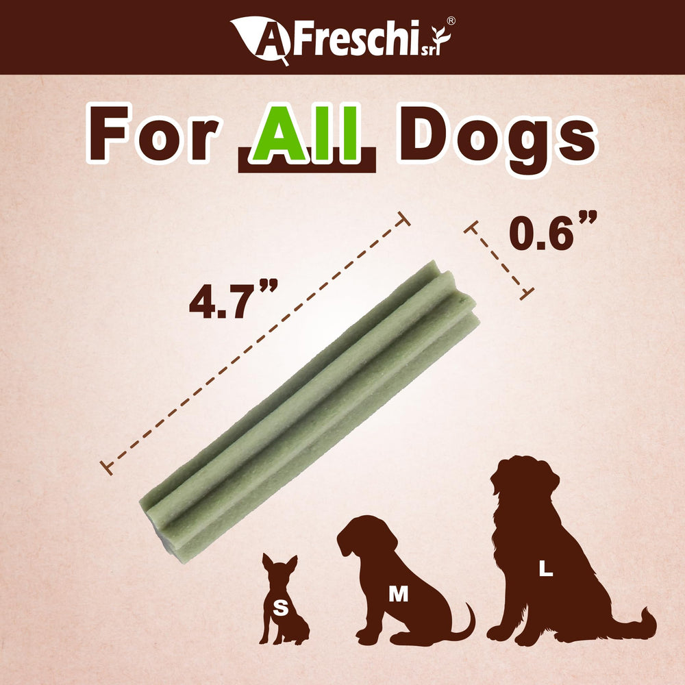 Afreschi Soft Dental Dog Treats real-chicken-first-ingredient offers tasty protein-rich rewards.