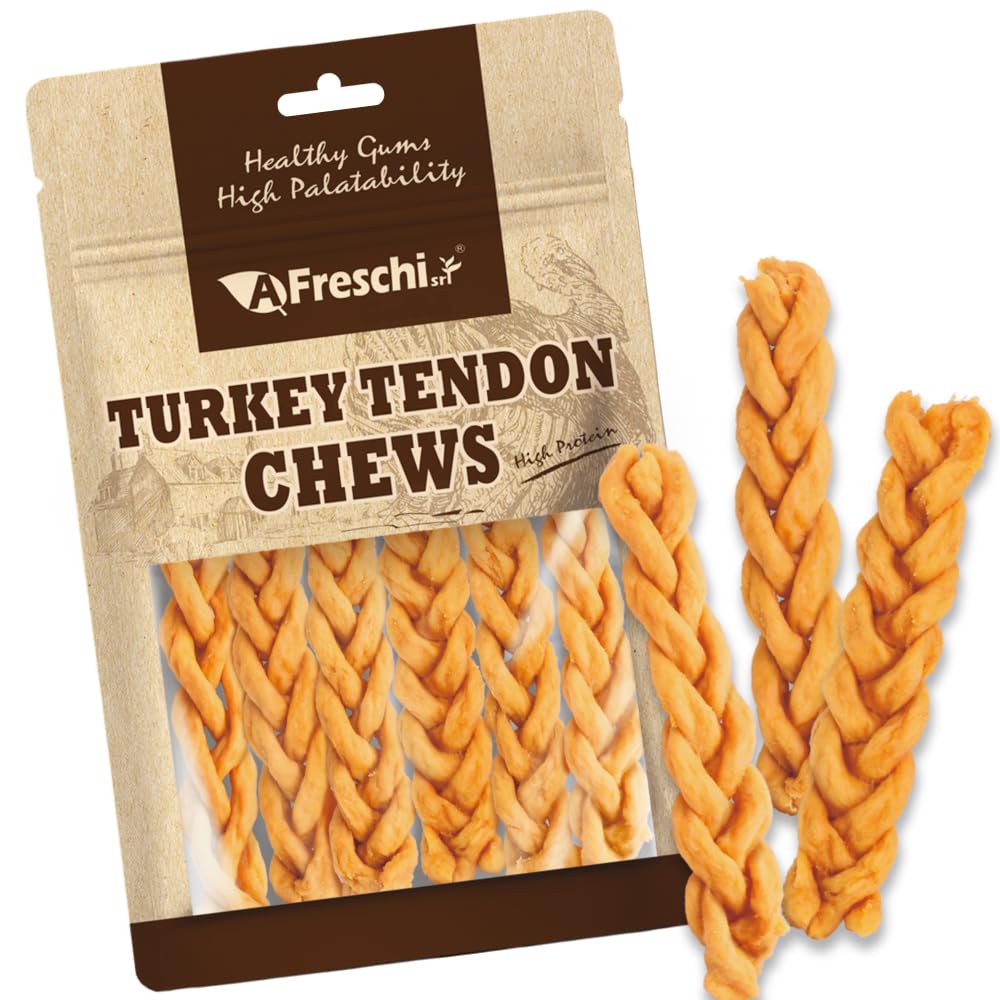 AFreschi turkey tendons pack-3-5oz image showing premium protein reward for training
